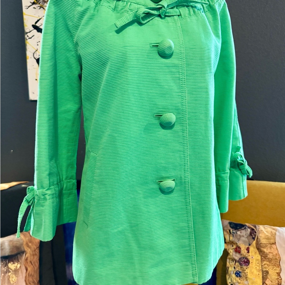 Kate Spade Green Cape with Classic Cut - Picture 16 of 16